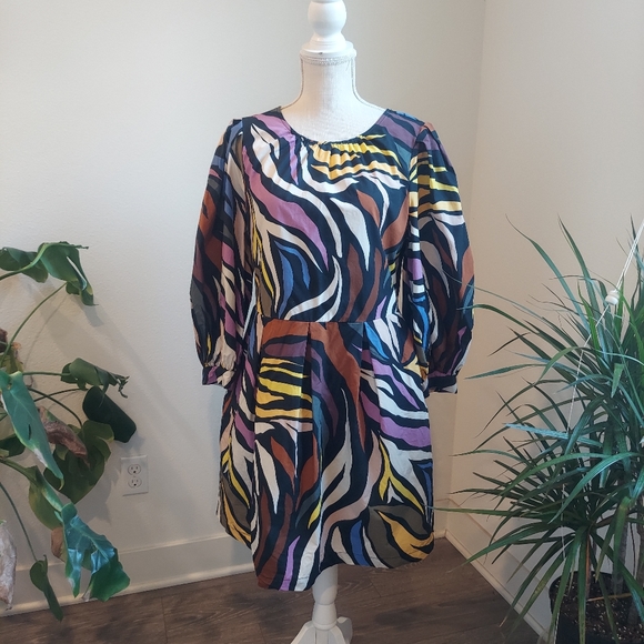 Who What Wear size L colorful dress - Picture 5 of 12